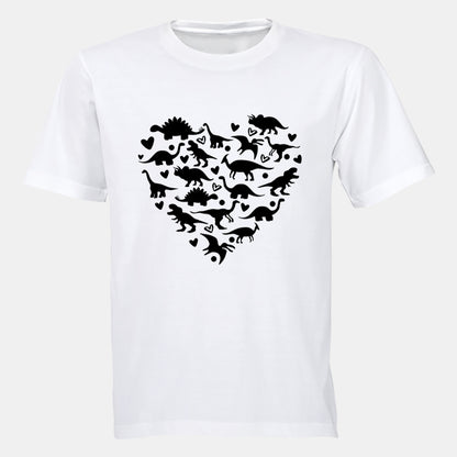 Dinosaur Heart - Adults - T-Shirt - BuyAbility South Africa