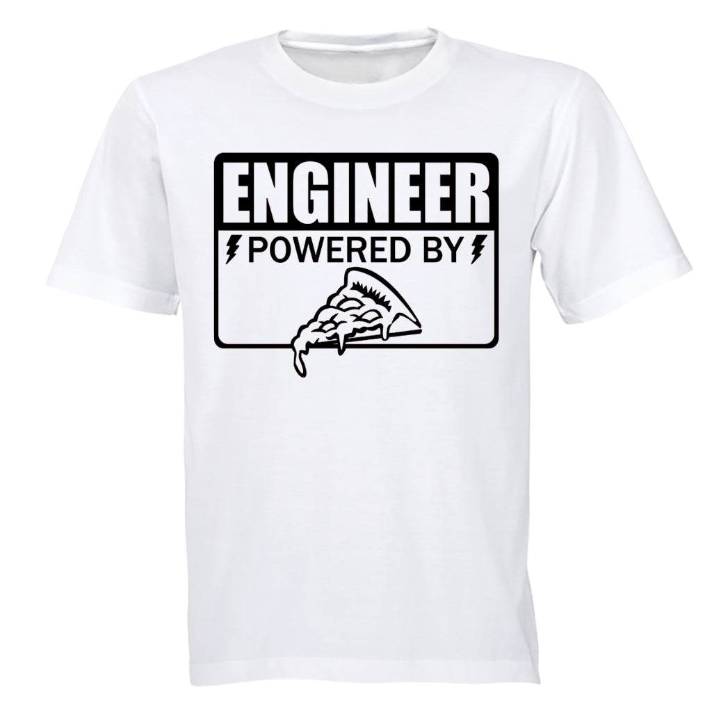 Engineer - Powered By Pizza - Adults - T-Shirt - BuyAbility South Africa