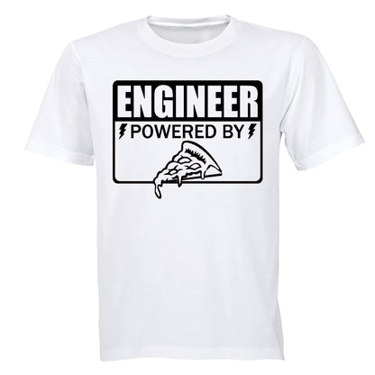 Engineer - Powered By Pizza - Adults - T-Shirt - BuyAbility South Africa