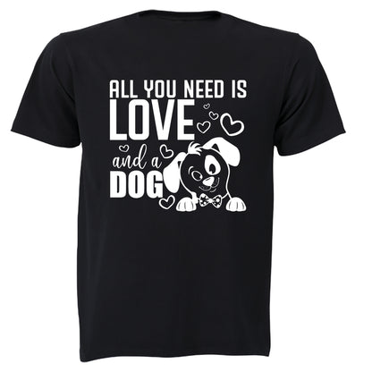 Love & A Dog - Adults - T-Shirt - BuyAbility South Africa