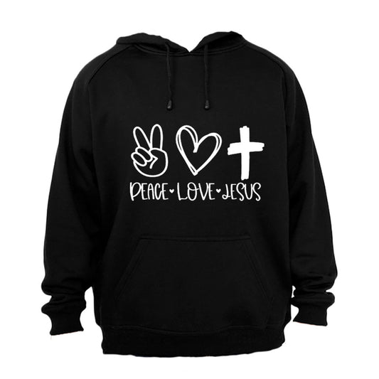 Peace. Love. Jesus - Hoodie - BuyAbility South Africa