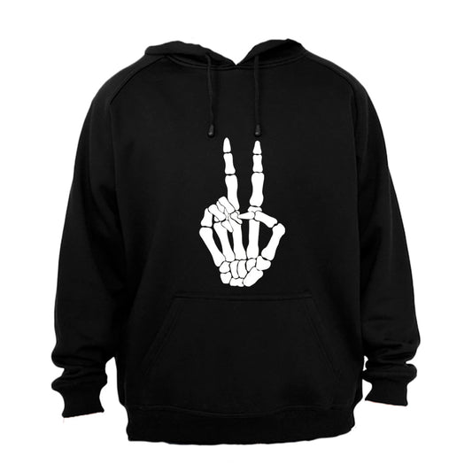 Skeleton Peace Sign - Halloween - Hoodie - BuyAbility South Africa