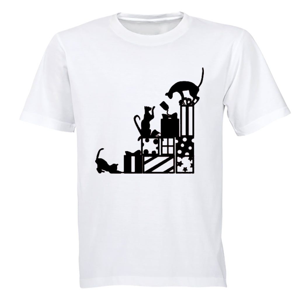 Playful Christmas Cats - Adults - T-Shirt - BuyAbility South Africa