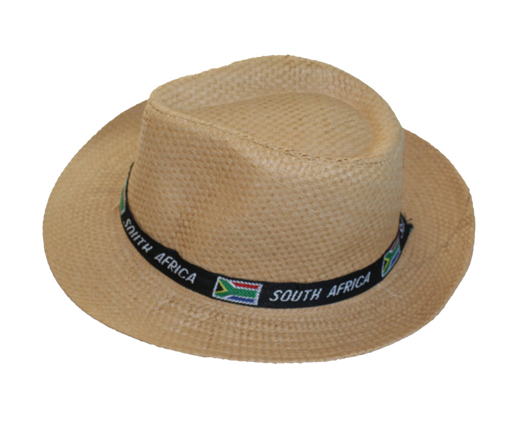 South Africa Woven Hat - Brown