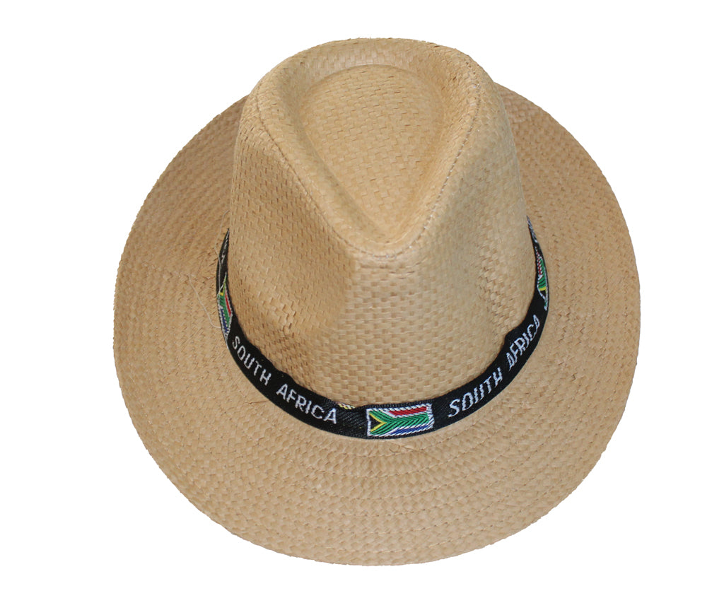 South Africa Woven Hat - Brown