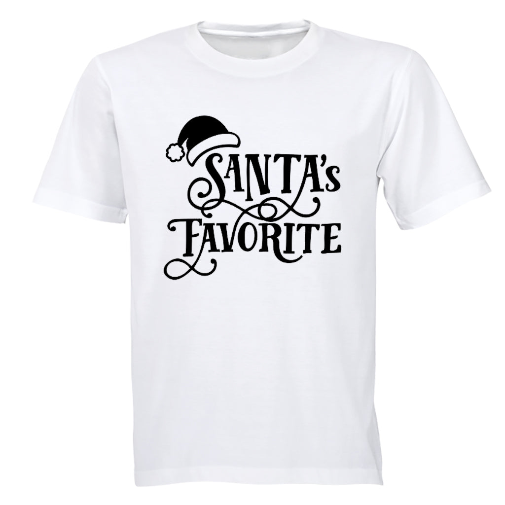 Santa s Favorite - Christmas Hat - Kids T-Shirt - BuyAbility South Africa