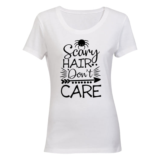 Scary Hair - Halloween - Ladies - T-Shirt - BuyAbility South Africa