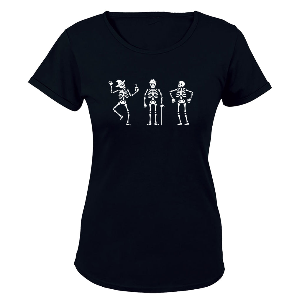 Skeleton Party - Halloween - Ladies - T-Shirt - BuyAbility South Africa