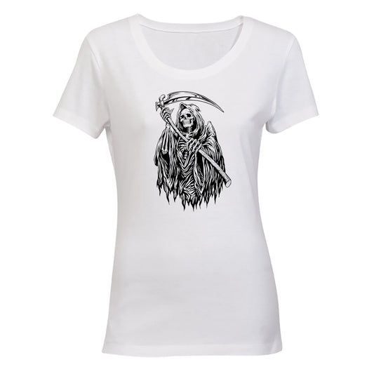 Skull Grimm - Halloween - Ladies - T-Shirt - BuyAbility South Africa