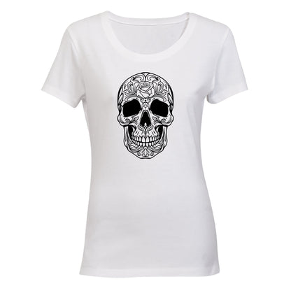 Sugar Skull - Halloween - Ladies - T-Shirt - BuyAbility South Africa