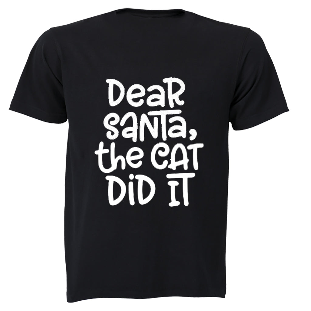 The Cat Did It - Christmas - Adults - T-Shirt - BuyAbility South Africa