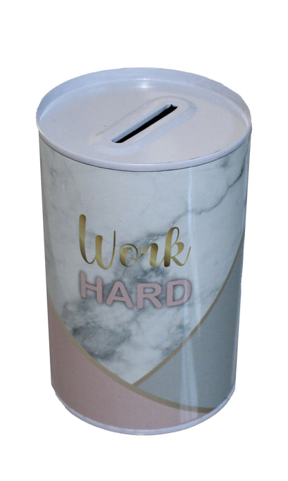 Work Hard - Small Money Tin