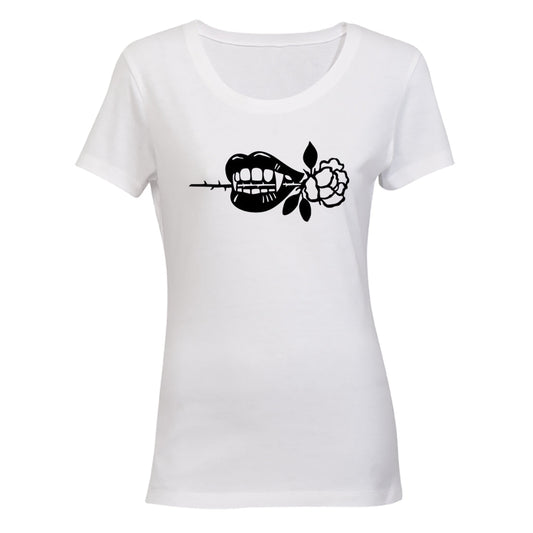 Vampire Rose - Halloween - Ladies - T-Shirt - BuyAbility South Africa