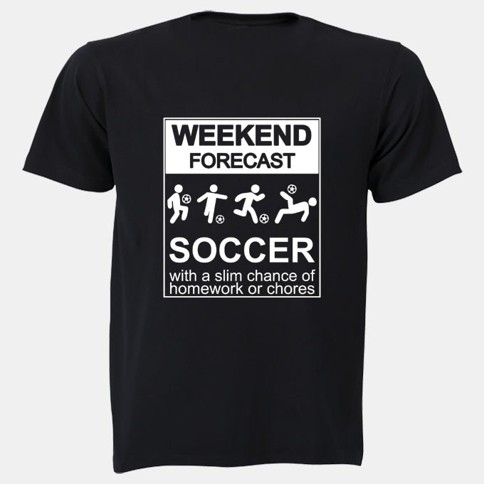 Weekend Forecast - SOCCER - Kids T-Shirt - BuyAbility South Africa