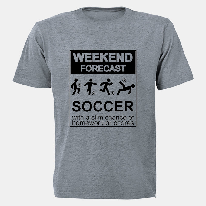 Weekend Forecast - SOCCER - Kids T-Shirt - BuyAbility South Africa