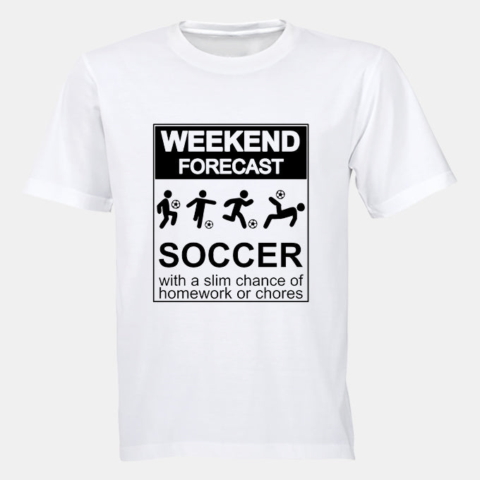 Weekend Forecast - SOCCER - Kids T-Shirt - BuyAbility South Africa