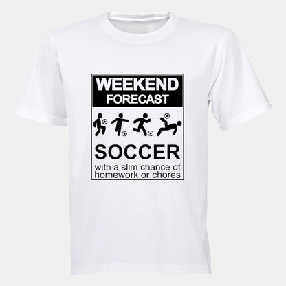 Weekend Forecast - SOCCER - Kids T-Shirt - BuyAbility South Africa