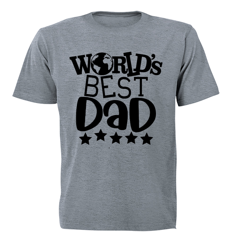 World s Best Dad - Stars - Adults - T-Shirt - BuyAbility South Africa