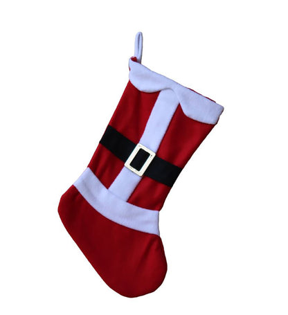 Santa's Christmas Stocking With Belt & Buckle (435mm x 280mm) - BuyAbility